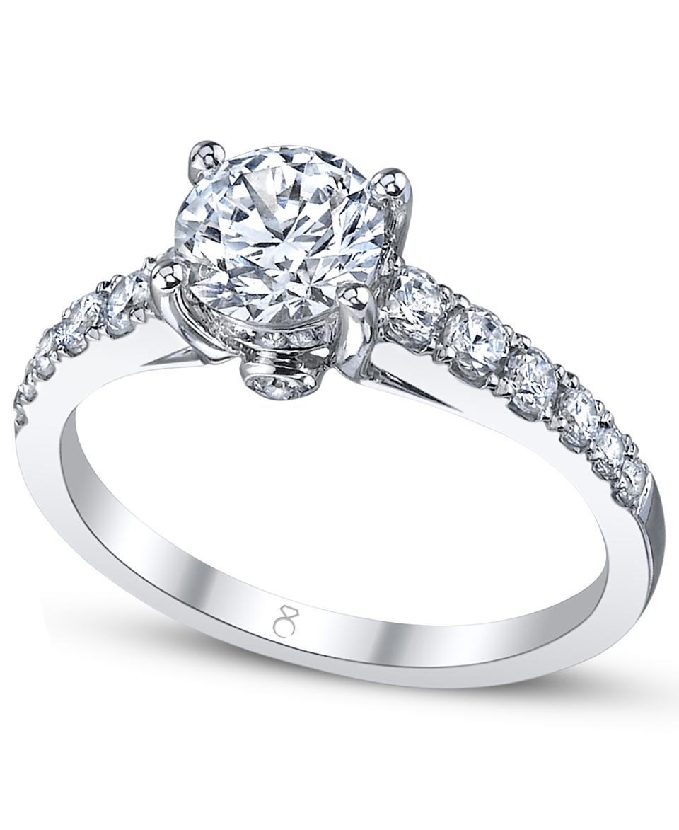 My Diamond Story Ring, 18k White Gold Certified Diamond Engagement