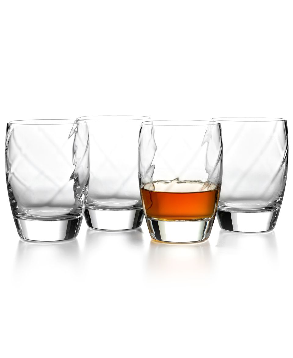 Luigi Bormioli Glassware, Set of 4 Canaletto Double Old Fashioned