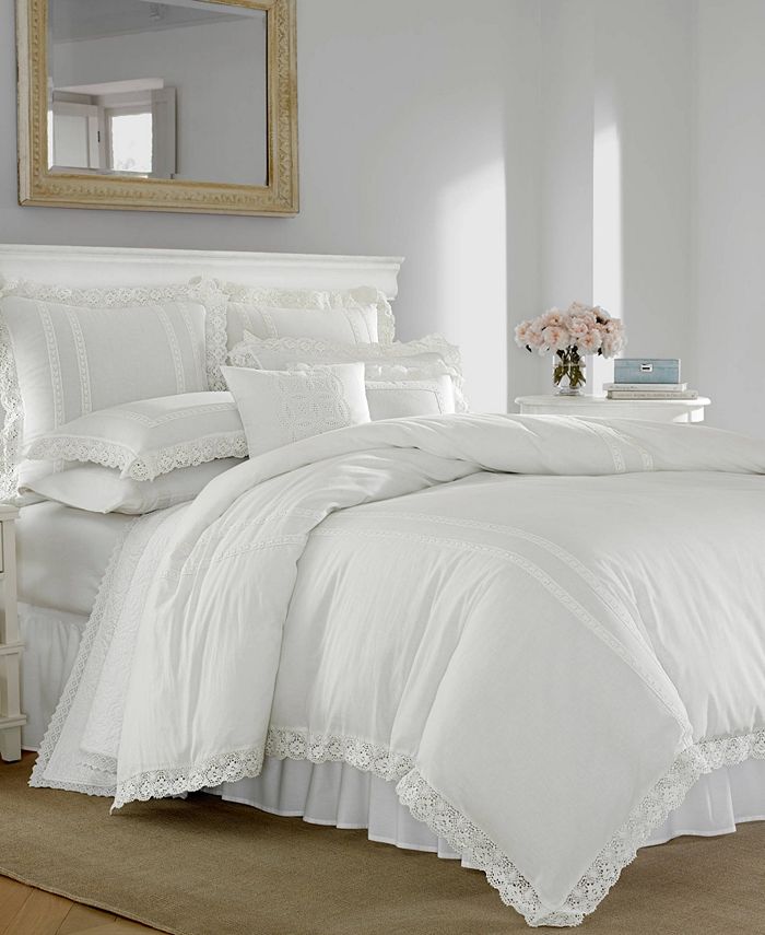 If you're tired of boring white comforters, the company store lacrosse down comforter is a the soft fill makes no noise as you move the comforter around, which will help you get a full night of sleep. annabella white comforter set full queen