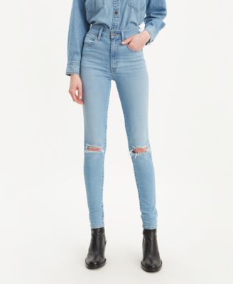 blue super skinny jeans womens