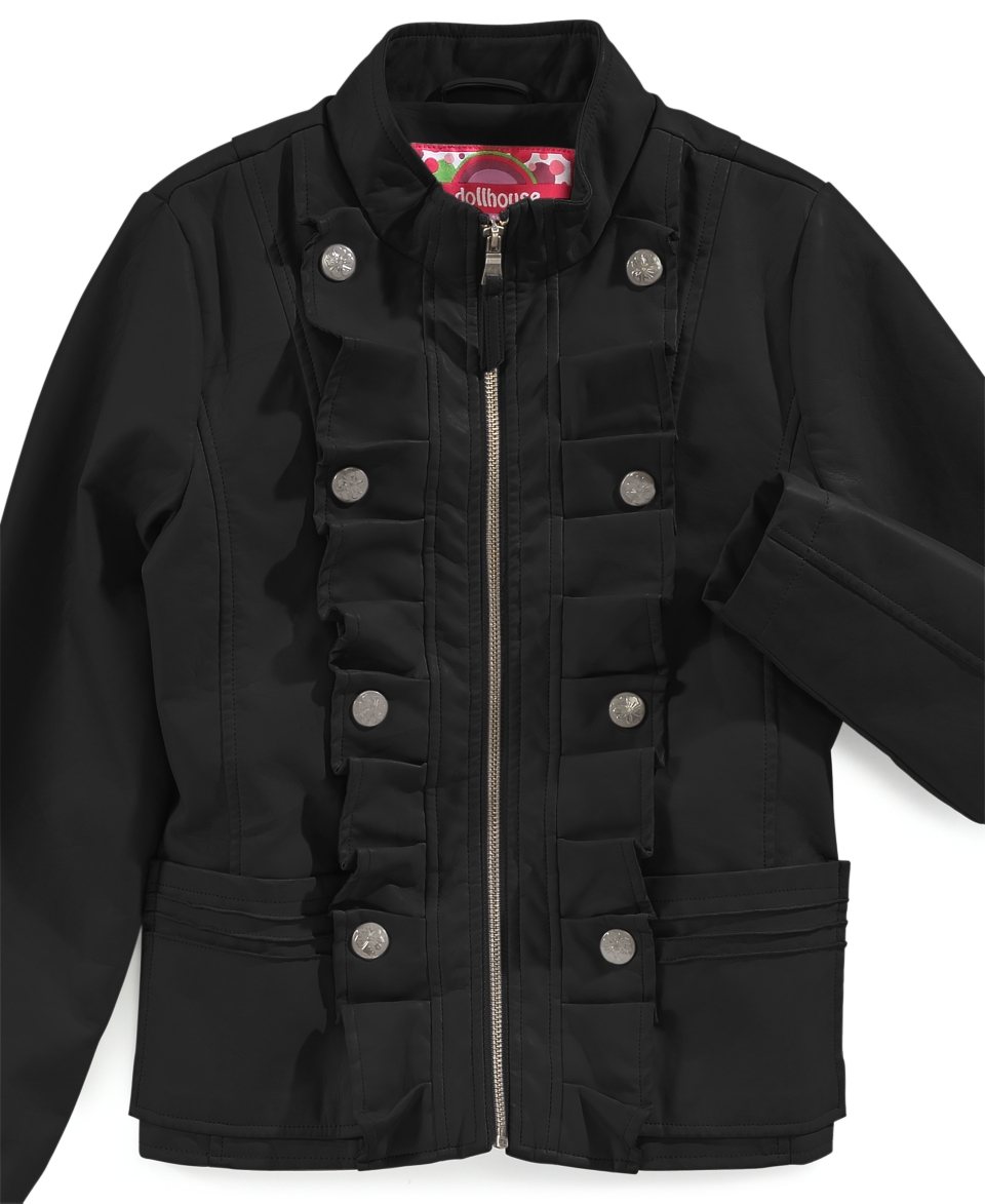 Dollhouse Kids Jacket, Girls Faux Leather Jackets   Kids