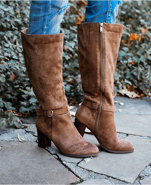 Journee Collection Women S Comfort Wide Calf Joelle Boot Reviews Boots Shoes Macy S