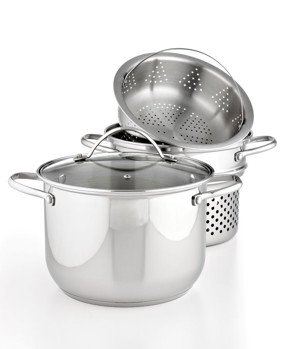 Tools of the Trade Stainless Steel Covered Multi Pot, 8 Qt. with Pasta