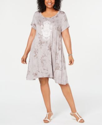 plus size graphic tee dress