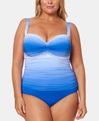 macys plus bathing suits