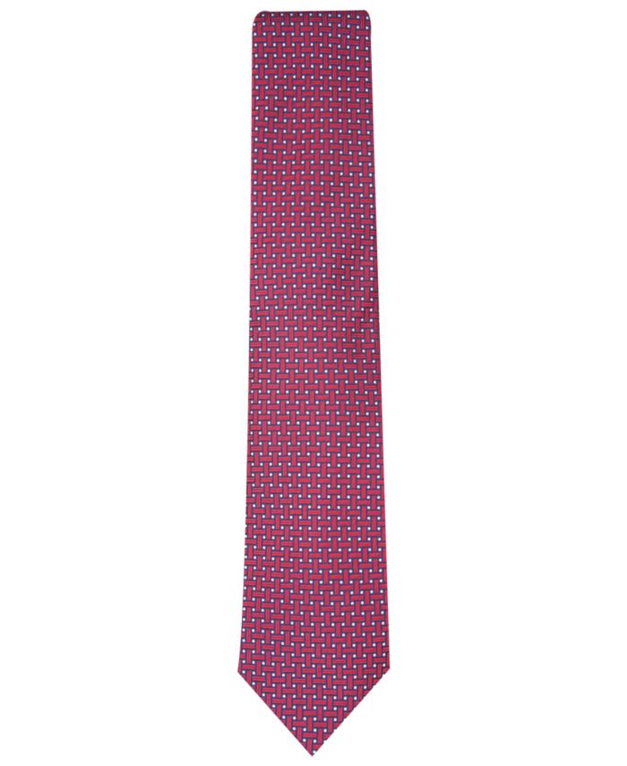 Tasso Elba Men's Grid Silk Tie, Created for Macy's & Reviews - Ties & Pocket Squares - Men - Macy's