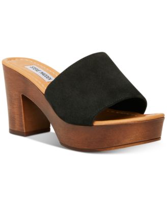 steve madden wooden platform heels
