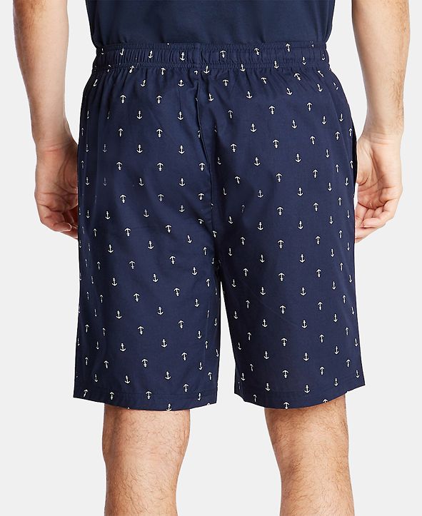 Nautica Men's Cotton Anchor-Print Pajama Shorts & Reviews - Pajamas ...