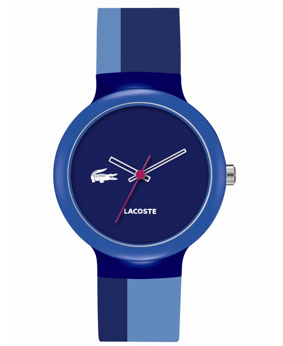 Lacoste Watch, Mens Sport Navigator Black Rubber Strap 2010552   All