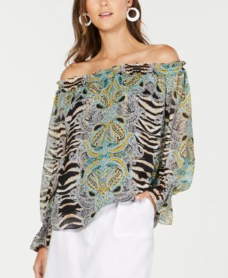 macy's inc off the shoulder tops