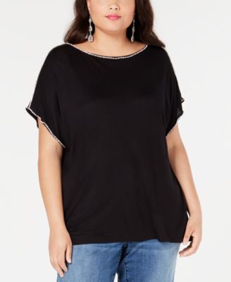 plus size tall jeans with bling