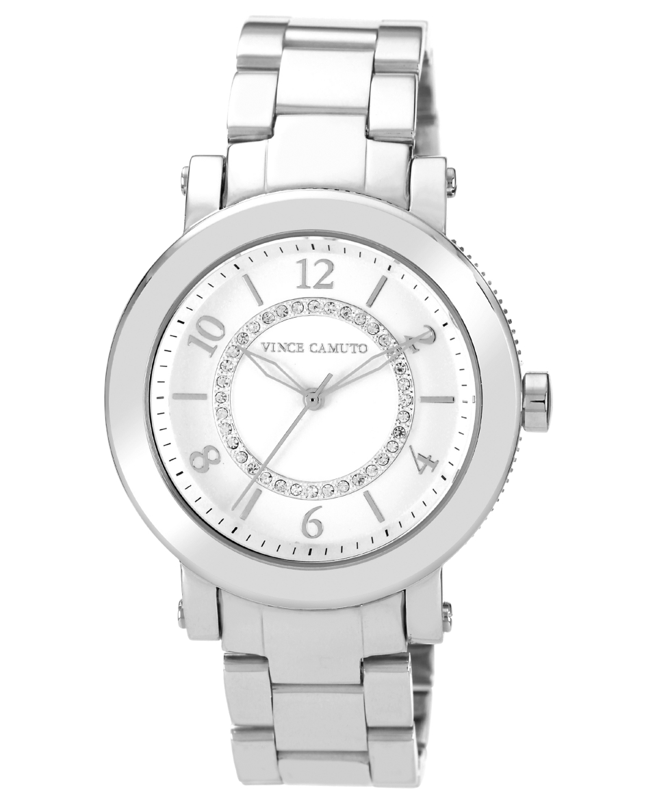 Vince Camuto Watch, Womens Stainless Steel Bracelet 40mm VC 5003SVSV