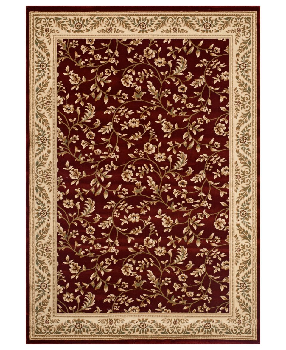 Kenneth Mink Area Rug, Princeton Floral Red 710 x 102   Rugs