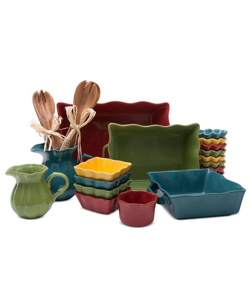 Marcela for Prima Design Bakeware, Rectangular Green Baker   Serveware