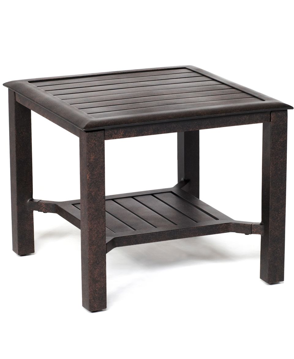 Aluminum 21 Round Outdoor End Table   Furniture