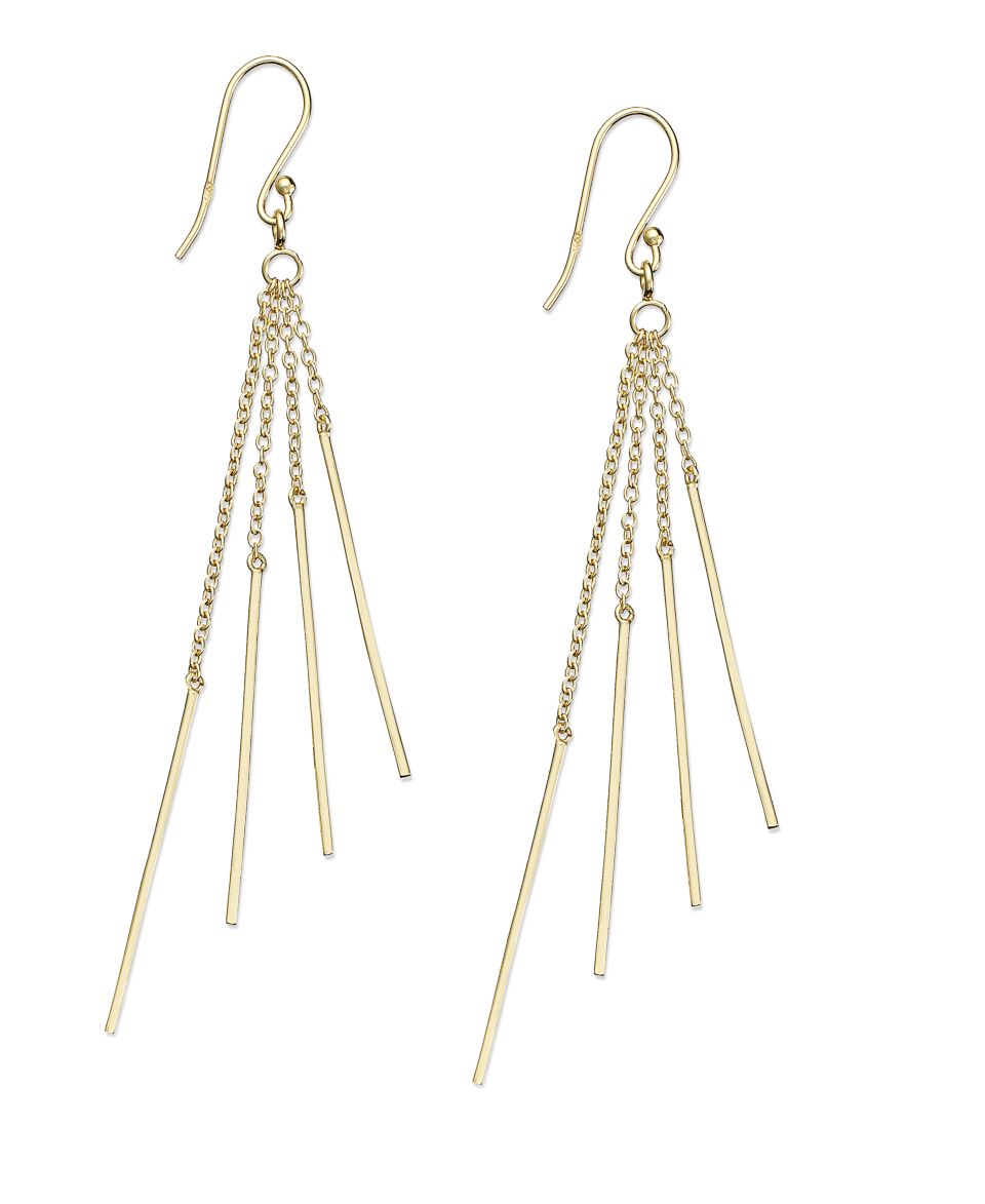 Giani Bernini 24k Gold Over Sterling Silver Earrings, Vertical Drop