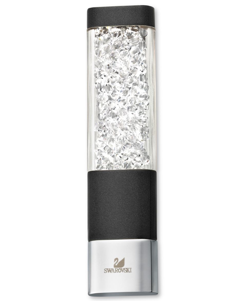 Swarovski Accessory, Silver Tone Indian Sapphire Crystalline USB Pen