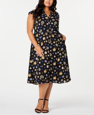 anne klein drawstring midi dress