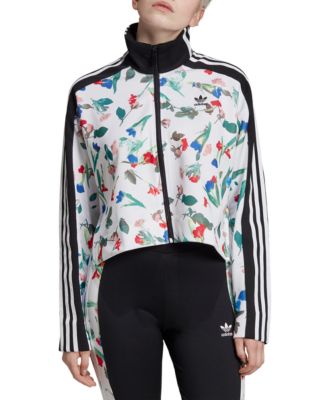 adidas floral track jacket