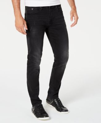 Slim Tapered Fit Distressed Jeans 