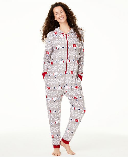 Family Pajamas Matching Women S Hooded Polar Bear Pajamas Created For Macy S Reviews Bras Panties Lingerie Women Macy S