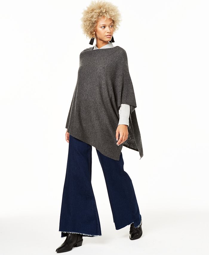 Charter Club Asymmetrical Cashmere Poncho, Created for Macy's & Reviews
