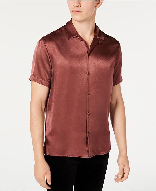 Inc International Concepts Inc Men S Satin Shirt Created For Macy S Reviews Casual Button Down Shirts Men Macy S