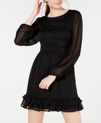 macys juniors black dress