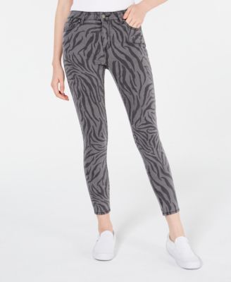 zebra skinny jeans