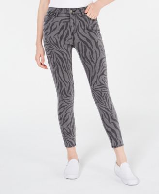 zebra print skinny jeans