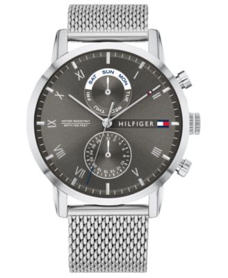 tommy hilfiger men's stainless steel bracelet watch 42mm