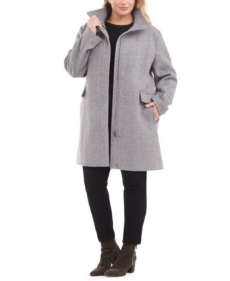 macy's calvin klein plus size coats