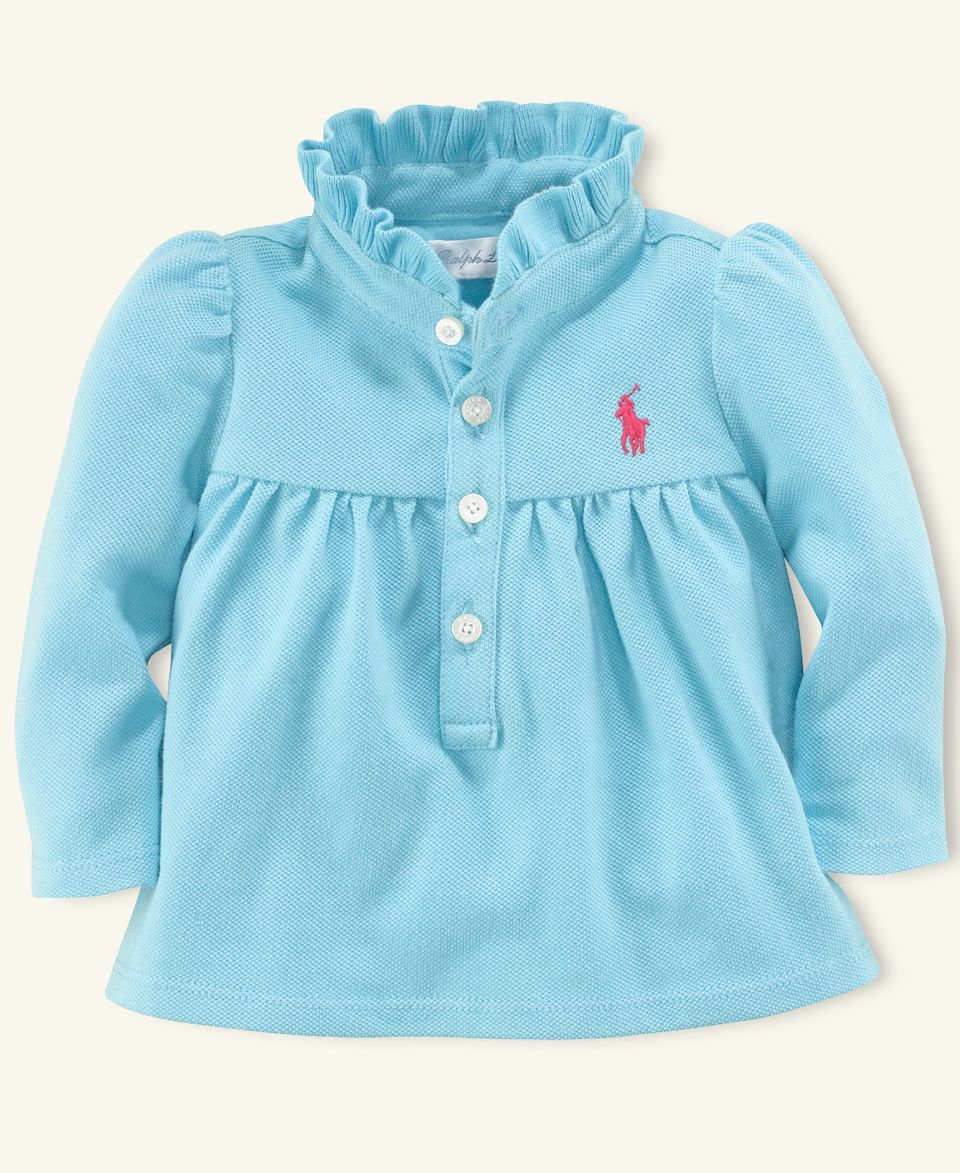 Ralph Lauren Baby Shirt, Baby Girls Vintage Enzyme Striped Shirt