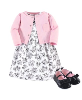 baby dress with cardigan