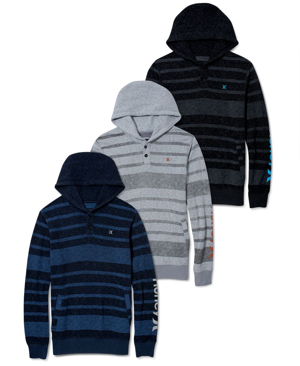 Hurley Hoodie, One & Only Sherpa Lined Fleece   Mens Hoodies & Track