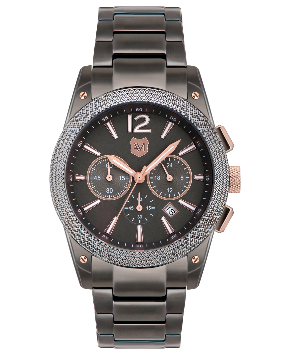 Andrew Marc Watch, Mens Chronograph Gunmetal Ion Plated Stainless