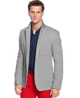 DKNY Jeans Jacket, Two-Button Jersey Blazer - Blazers & Sport Coats ...