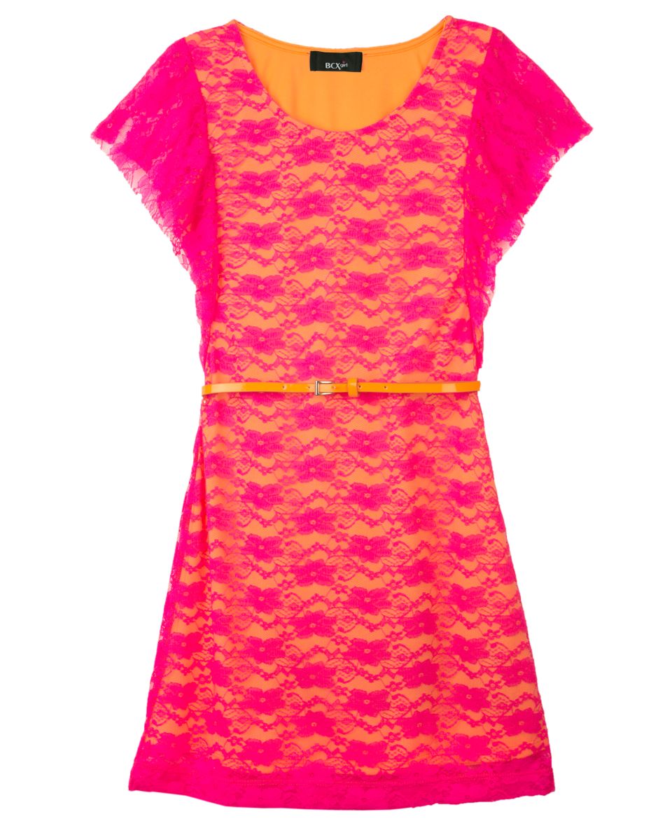 Jessica Simpson Kids Dress, Girls Neon Crochet Dress