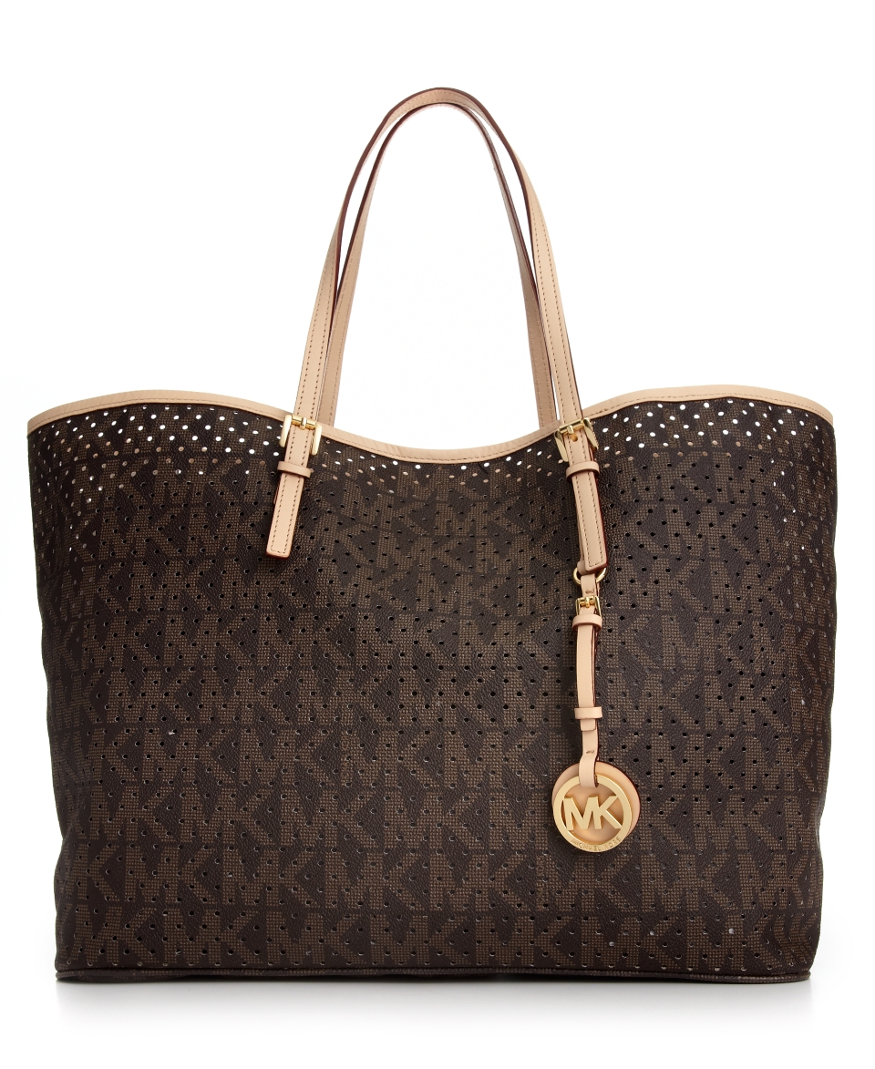 MICHAEL Michael Kors Handbag, Signature Perforated Medium Travel Tote