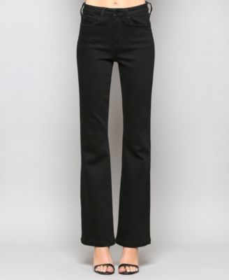 macy flared jeans black