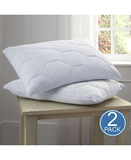 Arctic Sleep Cool Blue Memory Foam Contour Pillow On Sale Overstock 10105608 Single