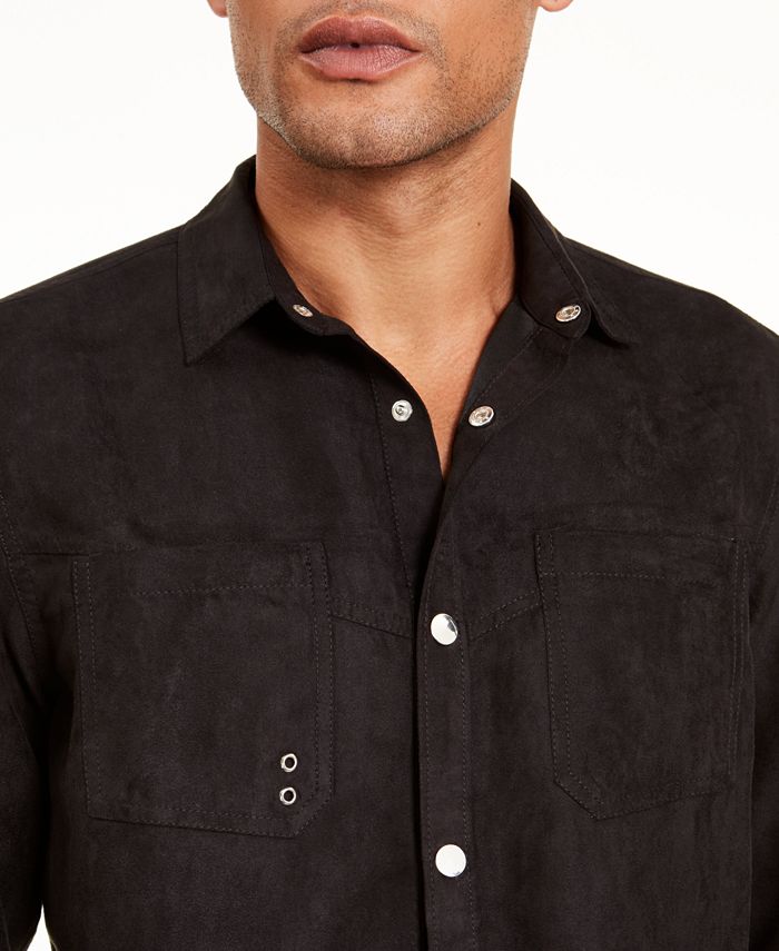 faux suede shirt