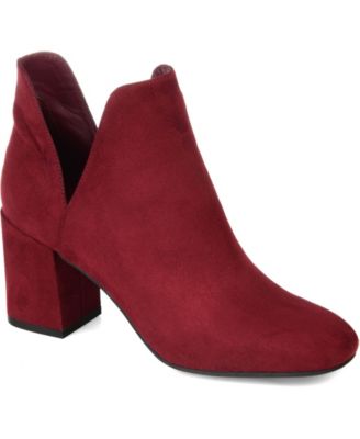macys burgundy boots