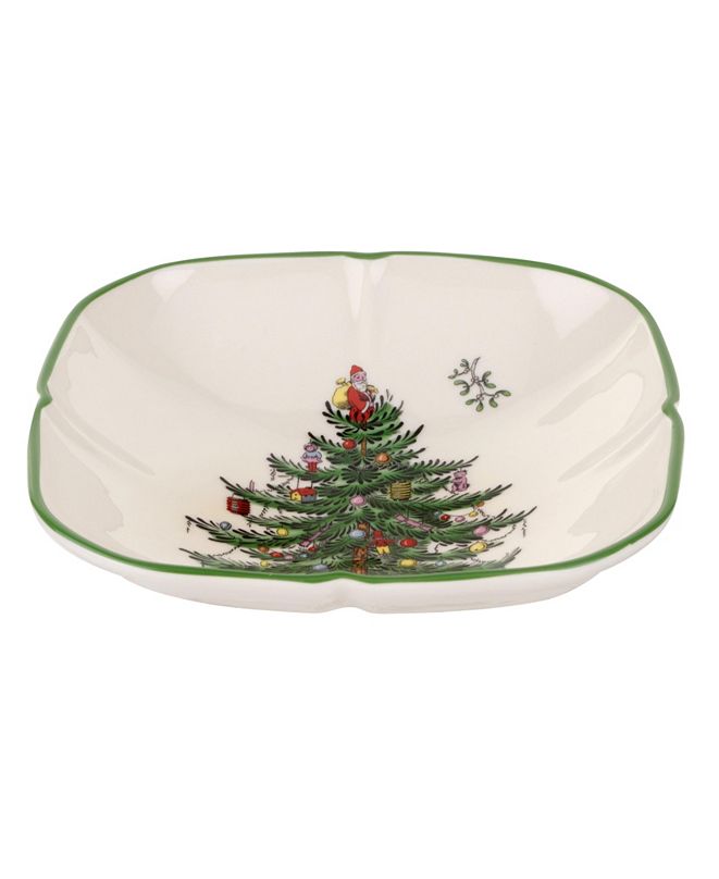 Spode Christmas Tree Sculpted Square Dish & Reviews Serveware