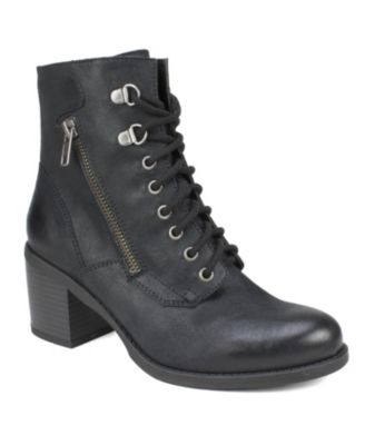 White Mountain Dorian Lace-Up Booties 