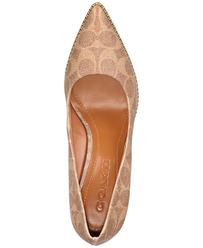 coach waverly beadchain pump