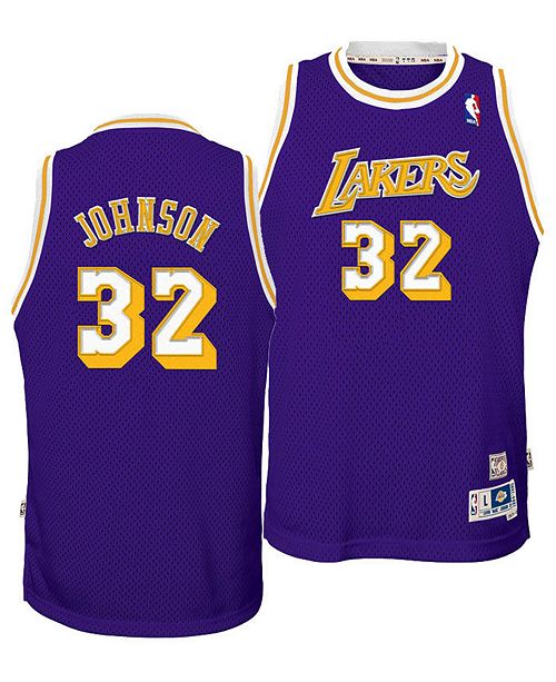 Adidas Big Boys Magic Johnson Los Angeles Lakers Retired Player Swingman Jersey Reviews Sports Fan Shop By Lids Men Macy S