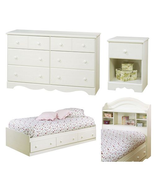 South Shore Summer Breeze Bedroom Set Twin Reviews Furniture Macy S