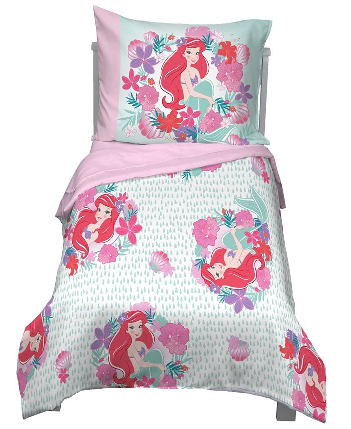 Disney Little Mermaid Sea Garden 4 Piece Toddler Bedding Set Reviews Bedding Collections Bed Bath Macy S