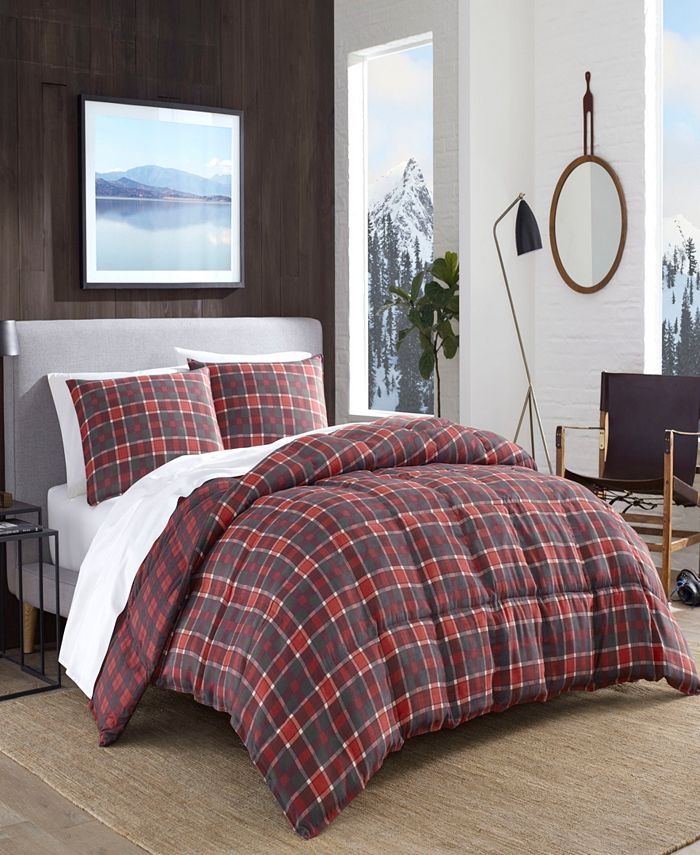 Eddie Bauer Timber Tartan Red Comforter Set, Twin & Reviews
